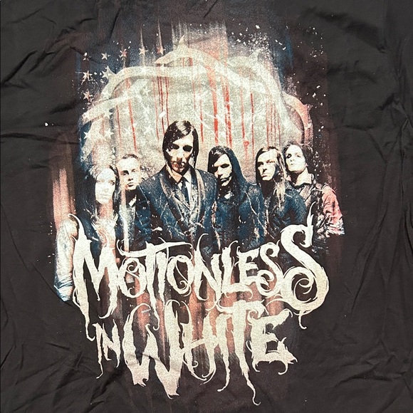 Motionless in White Black Graphic Band Tee, Size XL - Picture 5 of 7